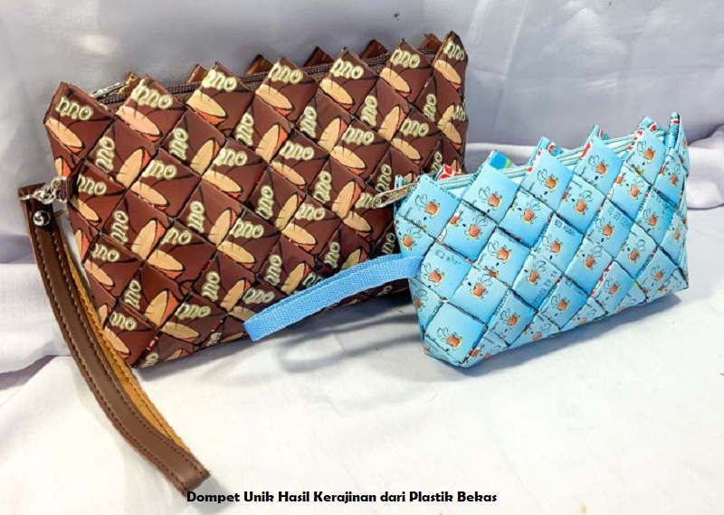 Dompet Unik Hasil Kerajinan dari Plastik Bekas